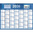 3592930026443-Calendrier bancaire année civile BOUCHUT "215 Bleu" 21 x 26,5 cm coloris bleu Pefc 70 %--1
