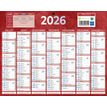 3592930026450-Calendrier bancaire année civile BOUCHUT "215 Rouge" 21 x 26,5 cm coloris rouge Pefc 70 %--1