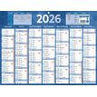 3592930026467-Calendrier bancaire année civile BOUCHUT "222 Bleu" 32 x 42 cm coloris bleu Pefc 70 %--1