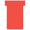 Nobo - T-kaart - 4.85 x 8.5 cm - Formaat 2 - rood (pak van 100) - voor P/N: 1900393, 1900398, 1900403