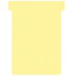 Nobo - T-kaart - 8 x 12 cm - Maat 3 - geel (pak van 100) - voor P/N: 1900394, 1900399, 1900404
