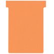 Nobo - T-kaart - 8 x 12 cm - Maat 3 - oranje (pak van 100) - voor P/N: 1900394, 1900399, 1900404