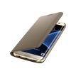 Samsung Flip Wallet EF-WG935 - Flip cover voor mobiele telefoon - goud - voor Galaxy S7 edge
