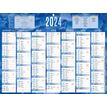 CBG Bleu & rouge 222 - Bankkalender - wandmontage - 2020 - 7 maanden per pagina - 320 x 420 mm - met datum