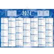 CBG Bleu & rouge 230 - Bankkalender - wandmontage - 2020 - 7 maanden per pagina - 385 x 540 mm - met datum