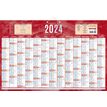 CBG Bleu & rouge 228 - Bankkalender - wandmontage - January 2020-January 2021 - 13 maanden per pagina - 430 x 650 mm - met datum