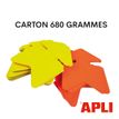 3270241229103-Apli Agipa - 10 flèches fluo effaçables - jaune/orange - 16 x 24 cm--3
