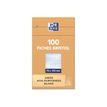 3020122320005-Oxford - Pack de 100 Fiches Bristol - 7,4 x 10,5 cm - unies - non perforées - blanc-P_232000_3-0