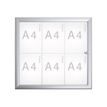 MAULadvanced - Whiteboard met frame - 612 x 648 mm - 6 x A4 - staal met deklaag - magnetisch - zilveren aluminium frame