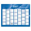 3371010201211-Quo Vadis - Calendrier mural - Français - Classic - Bleu - 14 mois de décembre à janvier - 27x21 cm - Papier Clairefontaine blanc - Fabri--0