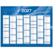 3371010201235-Quo Vadis - Calendrier mural - Français - Classic - Bleu - 14 mois de décembre à janvier - 43x33,5 cm - Papier Clairefontaine blanc - Fabri--1