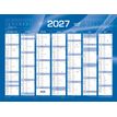 3371010201259-Quo Vadis - Calendrier mural - Français - Classic - Bleu - 14 mois de décembre à janvier - 55x40,5 cm - Papier Clairefontaine blanc - Fabri--0
