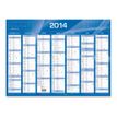 3371010201259-Quo Vadis - Calendrier mural - Français - Classic - Bleu - 14 mois de décembre à janvier - 55x40,5 cm - Papier Clairefontaine bla-P_234301_3-2