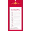 3371010214457-Quo Vadis - Bloc mensuel - Français - Skytos - 12 mois de janvier à décembre - 20x41,5 cm - Papier Clairefontaine blanc - Fabri--0