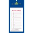 3371010214457-Quo Vadis - Bloc mensuel - Français - Skytos - 12 mois de janvier à décembre - 20x41,5 cm - Papier Clairefontaine blanc - Fabri--1