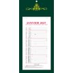 3371010214457-Quo Vadis - Bloc mensuel - Français - Skytos - 12 mois de janvier à décembre - 20x41,5 cm - Papier Clairefontaine blanc - Fabri--2
