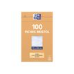 3020122350002-Oxford - Pack de 100 Fiches Bristol - 12,5 x 20 cm - unies - non perforées - blanc-P_235000_1-3