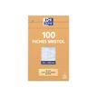 3020122350200-Oxford - Pack de 100 Fiches Bristol - 12,5 x 20 cm - petits carreaux - non perforées - blanc-P_235020_3-0