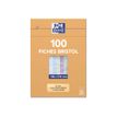 3020122360292-Oxford - Pack de 100 Fiches Bristol - A5 - petits carreaux - non perforées - couleurs assort-P_236029_1-1