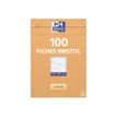 3020122370000-Oxford - Fiches Bristol - A4 - 21  x 29,7 cm - Non perforées - Blanc - Uni - Pack de 100-P_237000_1-3