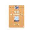 3020122370017-Oxford - Fiches Bristol - A4 - 21  x 29,7 cm - Non perforées - Bleu - Uni - Pack de 100-P_237001_1-0