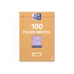 3020122370031-Oxford - Fiches Bristol - A4 - 21  x 29,7 cm - Non perforées - Rose - Uni - Pack de 100-P_237003_1-1