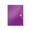 Leitz WOW - boîte de classement - pour A4 - capacité : 250 feuilles - violet métallique
