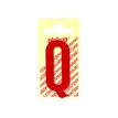PICKUP LETTERING MONO Nobel - Zelfklevend etiket - voorgedrukt: Q - glanzend rood
