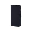 Muvit Wallet Folio - Flip cover voor mobiele telefoon - polycarbonaat, imitatieleer - zwart - voor Apple iPhone 6 Plus, 6s Plus