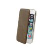 Muvit Crystal Folio - Flip cover voor mobiele telefoon - brons - voor Apple iPhone 5, 5s