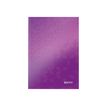 Leitz WOW - Cahier piquée - A5 - 160 pages - ligné - violet
