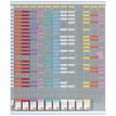 Nobo - Planning annuel à fiches T - 13 colonnes - 80 x 96 cm