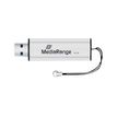 MediaRange SuperSpeed - USB-flashstation - 64 GB - USB 3.0 - zwart/zilver