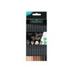 Faber-Castell Black Edition - Pack de 12 crayons de couleur - couleurs de tons de peau assorties