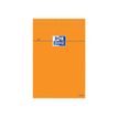 Oxford Bloc Orange - Blocknotes - geniet - A5 - 80 vellen / 160 pagina's - extra wit papier - van ruiten voorzien - oranje hoes - karton (pak van 5)