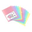 Viquel Rainbow Pastel - verdeler - 12 onderdelen - voor A4 Maxi - met tabbladen - blauw, geel, paars, rood, groen, roze
