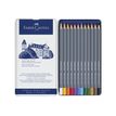 Faber-Castell Goldfaber Aqua - 12 Crayons de couleur aquarellables - couleurs assorties