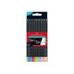 Faber Castell Black Edition Neon+Pastel - kleurpotlood - assortiment fonkelende kleuren (pak van 12)