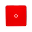 Armoire à pharmacie MultiBox - 32 x 32 x 7 cm - 4 étagères - rouge