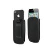 Muvit Ultra Slim M - Cameratas voor mobiele telefoon - polyurethaan - zwart - voor Apple iPhone 3G, 3GS, 4, 4S