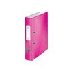 4002432394739-Leitz WOW 180° - classeur à levier - pour A4 - capacité : 350 feuilles - rose métallis-P_300009686_6-0