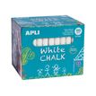 8410782145776-APLI - Craie - sulfate de calcium - pour tableau noir, revêtement - blanc (pack de 100)-P_300012180_1-0