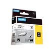 0071701180551-DYMO Rhino tubes thermorétractables - Polyoléfine - noir sur blanc - rouleau (1,3 cm x 1-P_300023880_1-3