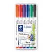 4007817044650-STAEDTLER LUMOCOLOR 301 - Pack de 6 marqueurs feutres effaçables - couleurs assorties-P_300028908_1-0