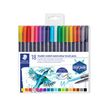 4007817042830-STAEDTLER Design Journey - 18 Feutres double pointe - couleurs assorties-P_300029753_1-0