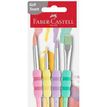 4005404816208-Faber Castell - Pack de 4 pinceaux de taille différente - soft touch - couleurs assorties-P_300034124_2-1