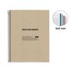 8422593060285-Notebook Eco Design, Carton recyclé, A4, quadrillage 5x5 mm, 120 feuilles de 4 couleurs, Miquelrius, K--1