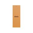 3037920082004-RHODIA Basics N°8 - Bloc notes - agrafé - 74 x 210 mm - 80 feuilles / 160 pages - papier blanc - petits carreaux - dos rigid-P_300042075_3-2