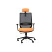 3701338801280-Fauteuil de bureau TECSY - accoudoirs - noir/orange-P_300053100_1-0