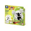 4007817078716-FIMO kids 8035 - Ensemble de pâte à modeler - 4 pièces - funny koala - 84 g - gris, noi-P_300054543_2-0